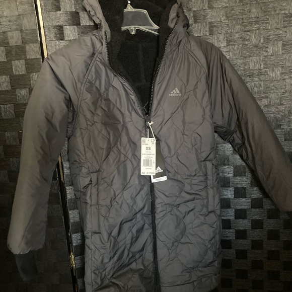 Adidas Originals Women’s REVERSIBLE SHERPA Jacket - Picture 7 of 8